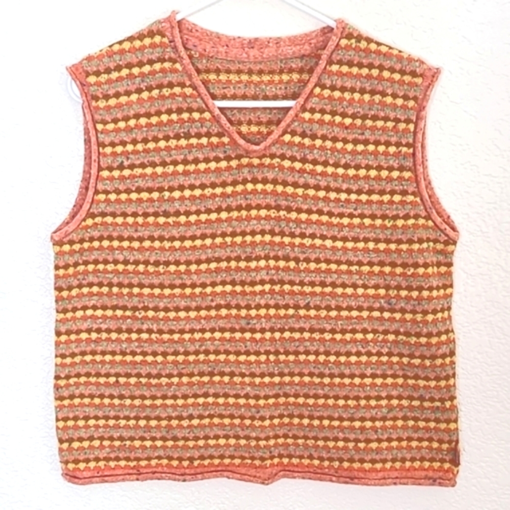 OILILY wool blend sweater vest colorful,  from the Netherlands, EUC